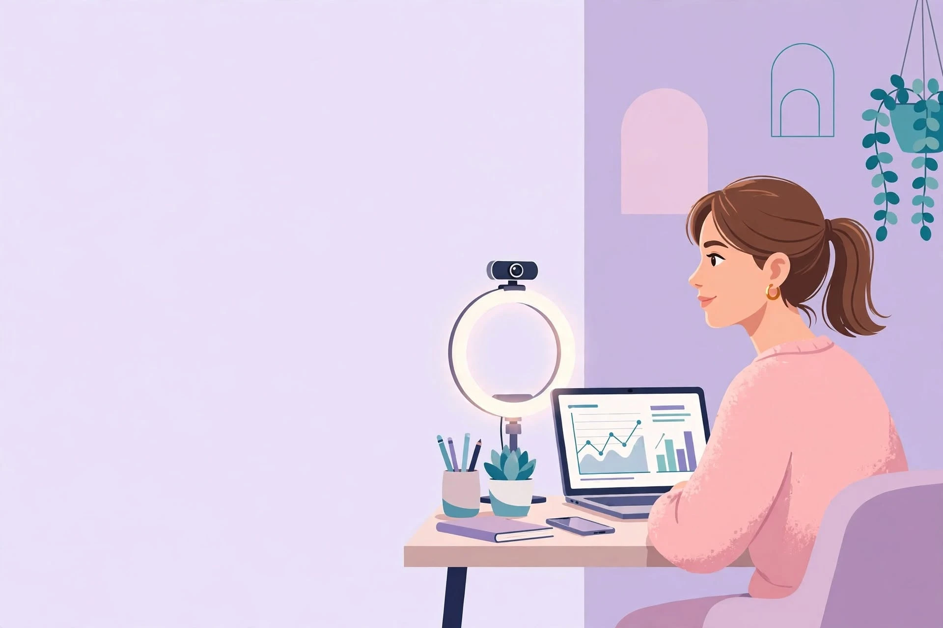 Affiliate webcam program: a webmaster compares affiliate programs on his laptop